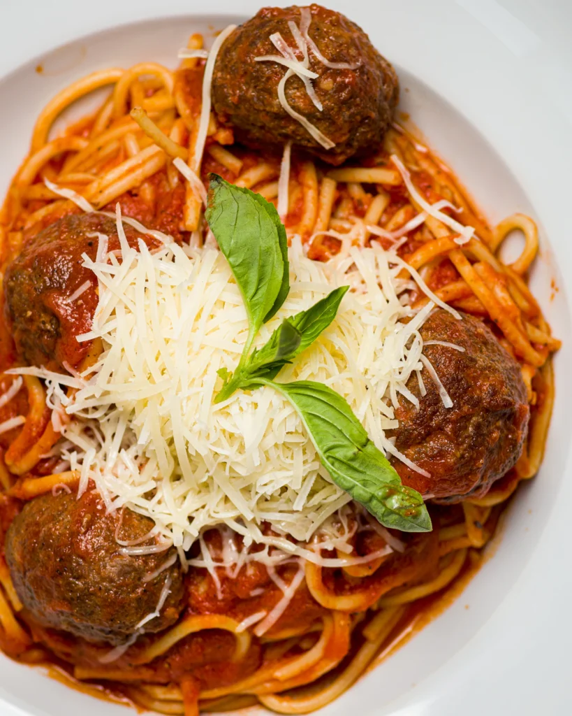 Spaghetti dinner with sides