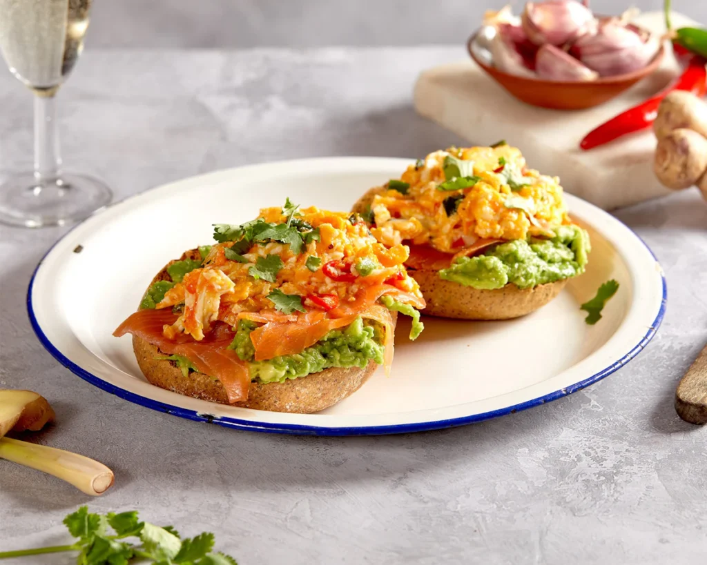 Stuffed sweet potatoes served for dinner