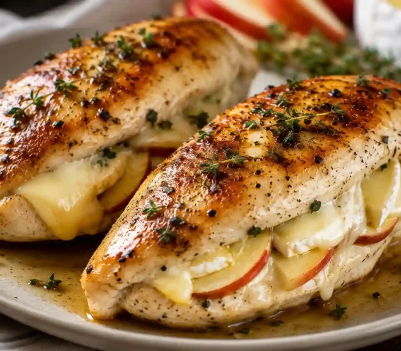 Apple and Brie Stuffed Chicken Breast