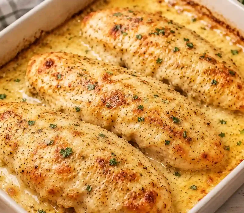 Baked Caesar Chicken Recipe