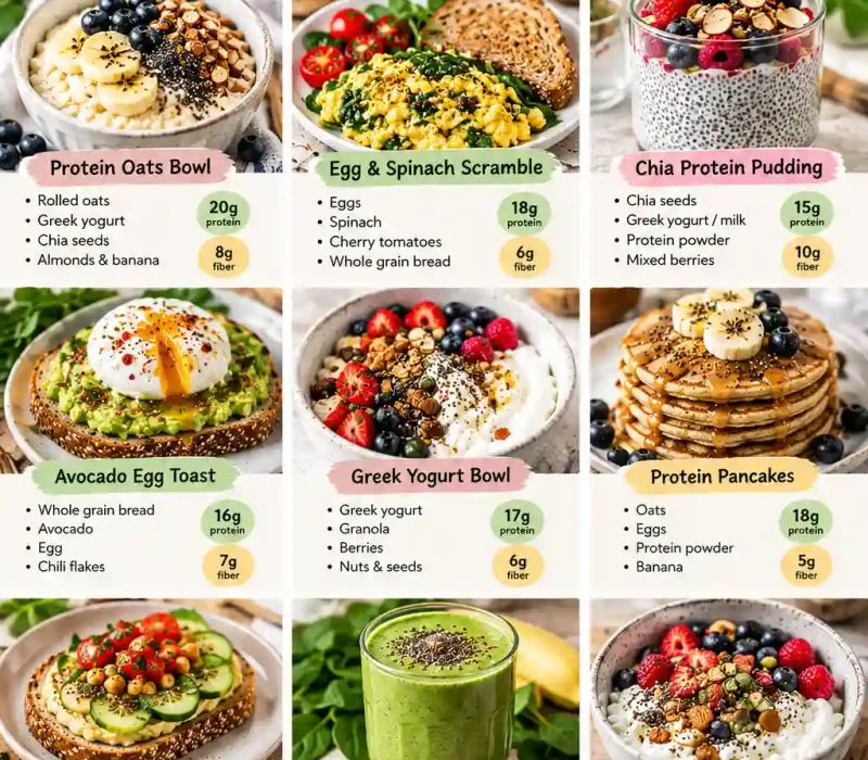 High Protein High Fiber Breakfast