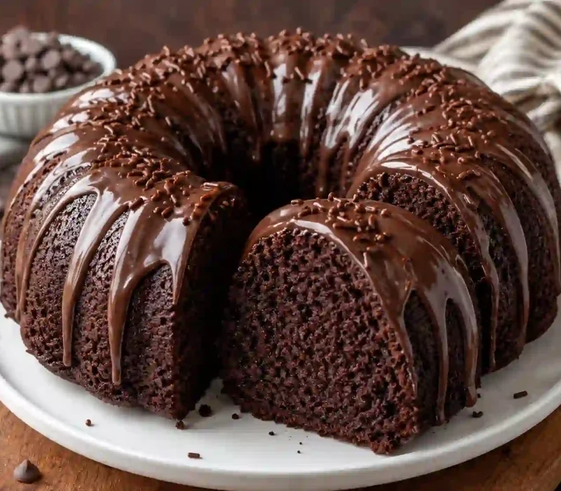 Chocolate Bundt Cake with Cake Mix