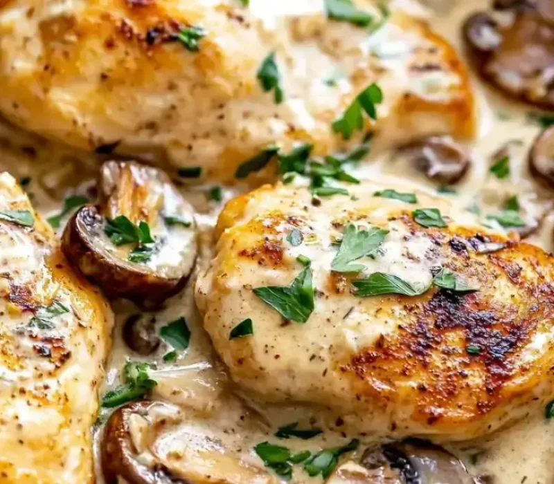 Creamy-Garlic-Parmesan-Mushroom-Chicken