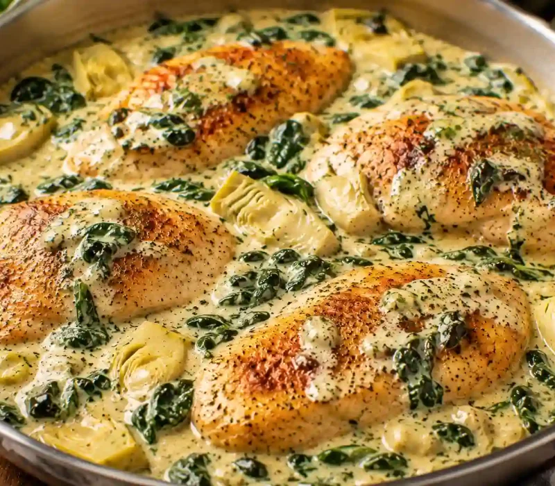 Creamy Spinach Artichoke Chicken