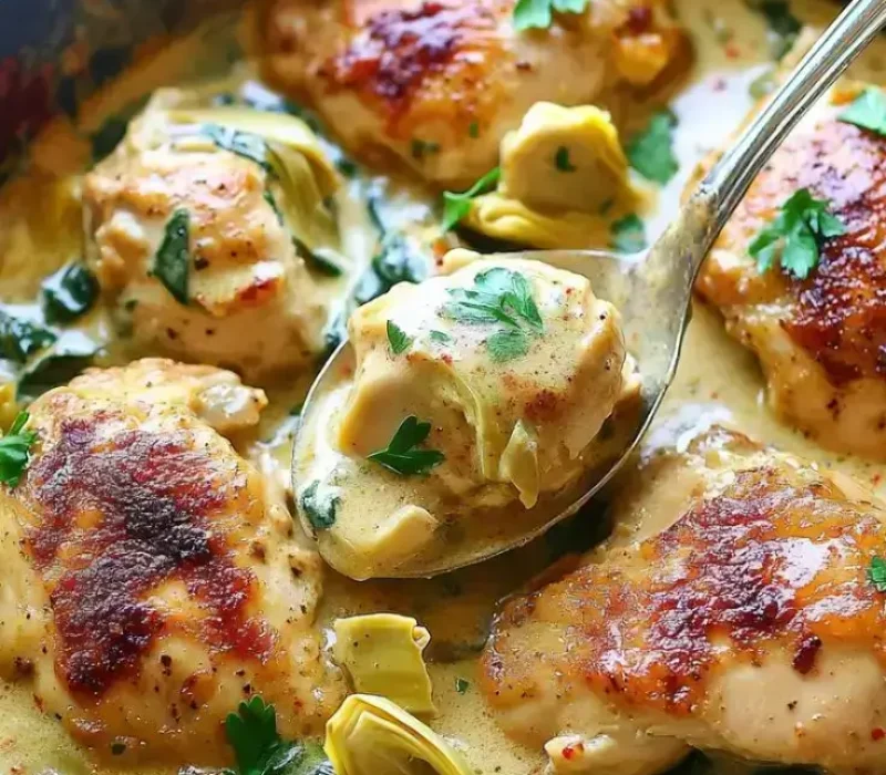 Creamy-Spinach-Artichoke-Chicken