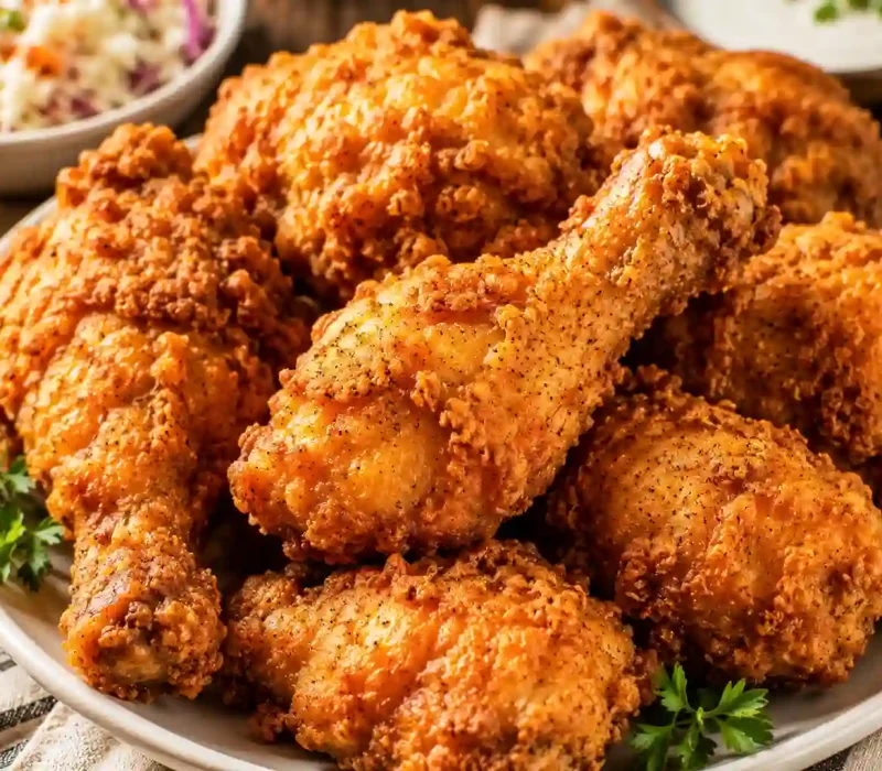 Crispy, Juicy Fried Chicken