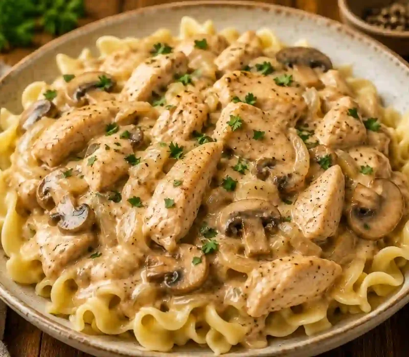 Easy Chicken Stroganoff
