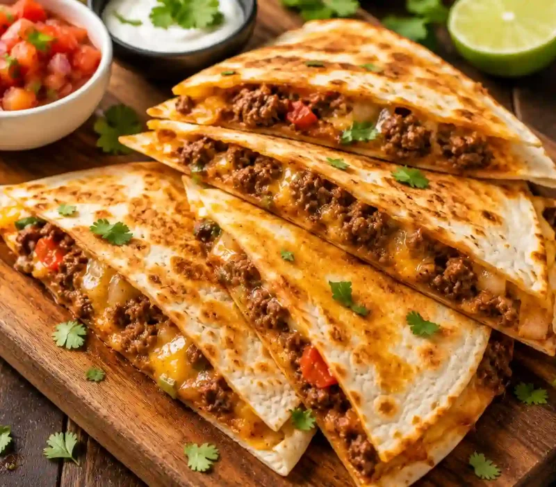 Easy Ground Beef Quesadillas
