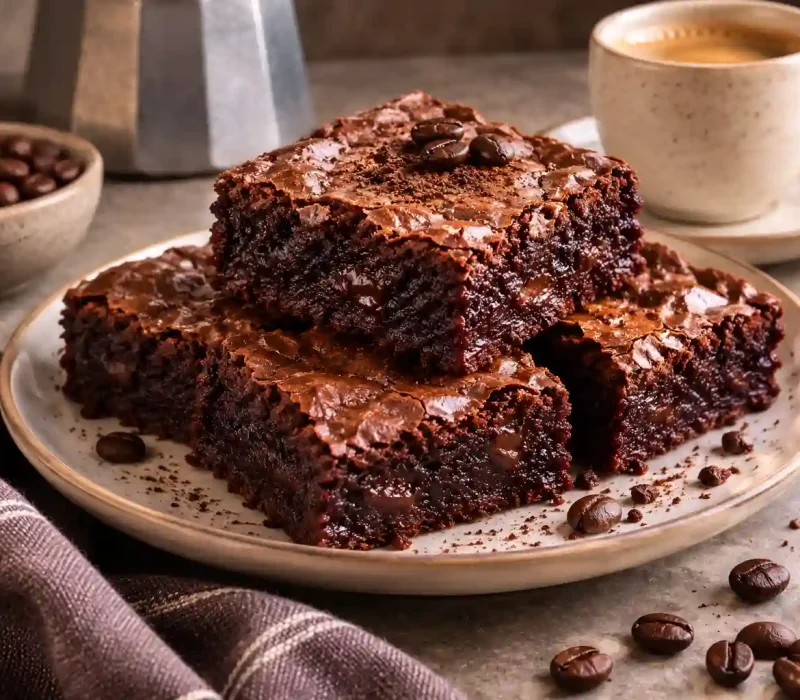 Fudgy Espresso Brownies