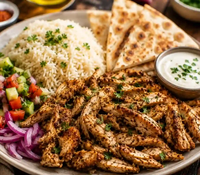 Slow Cooker Chicken Shawarma