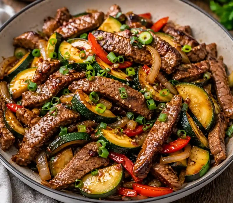 Steak and Zucchini Stir Fry