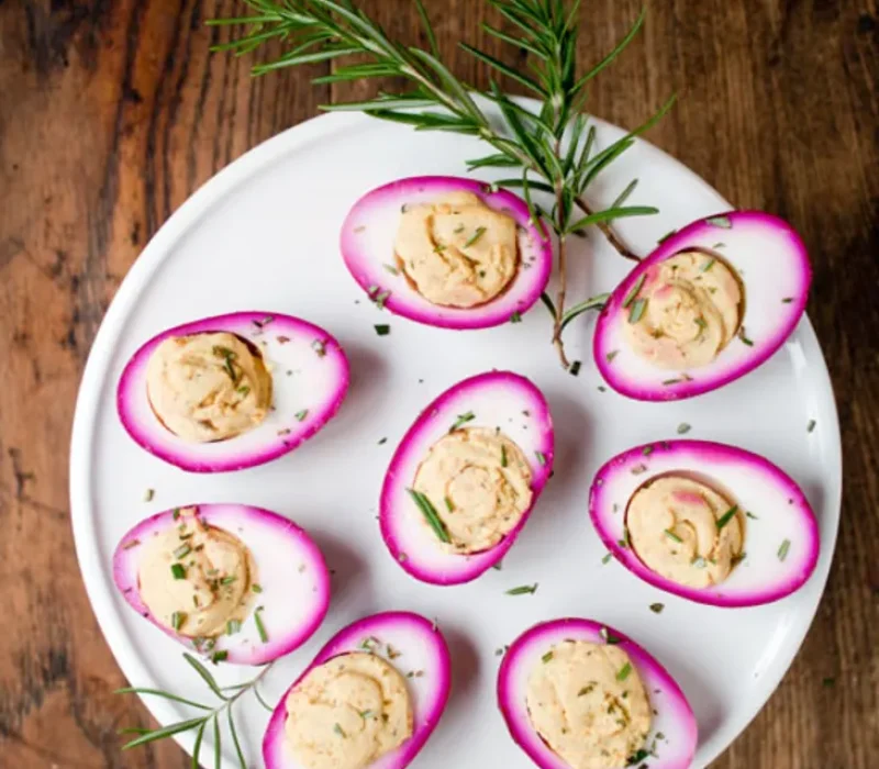 Colored Deviled Eggs