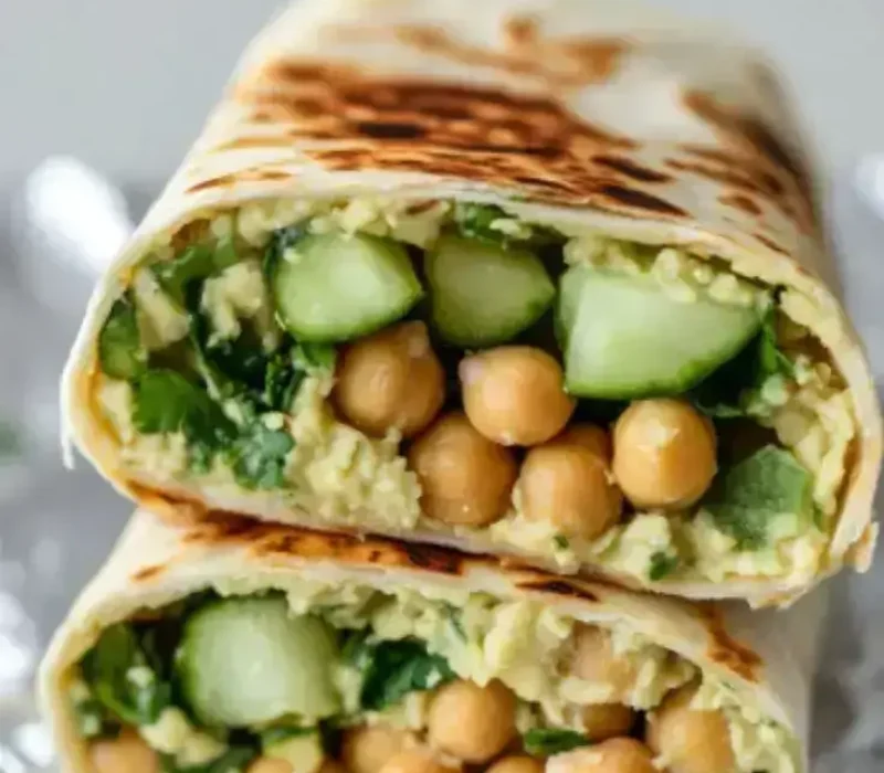 buffalo-chickpea-salad-wraps