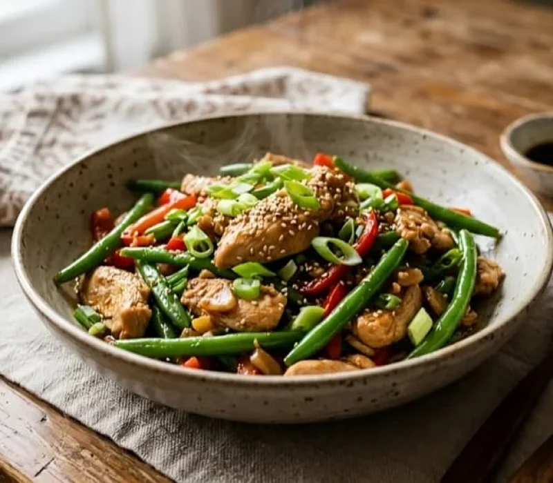 Chicken and Green Bean Stir Fry