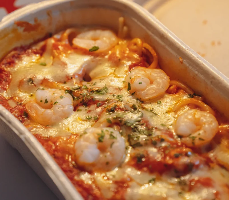 Cheesy baked spinach ricotta stuffed shells